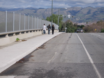 Top of bridge. (looking east, westbound)