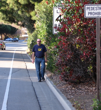 Beyond the bus stop, create path until 9' shoulder is reached.